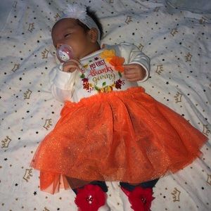 My First Thanksgiving Onesie Dress